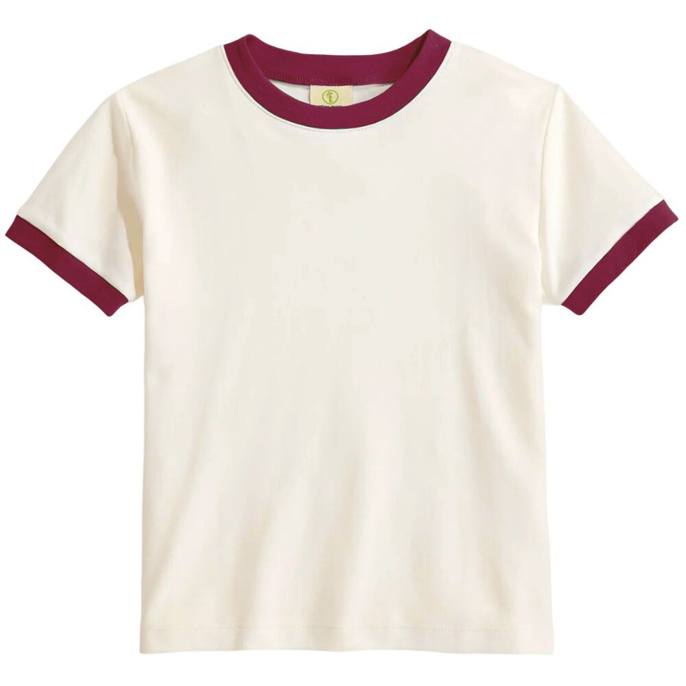 Ringer T Shirt Womens Fitted Off White Orange T Shirt Retro Vintage 70s 80s 90s